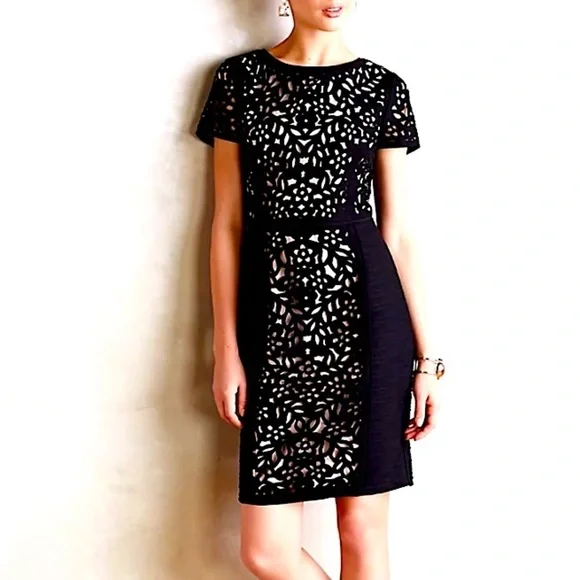 Maeve Anthropologie Black Dress Size 2 - Picture 2 of 10